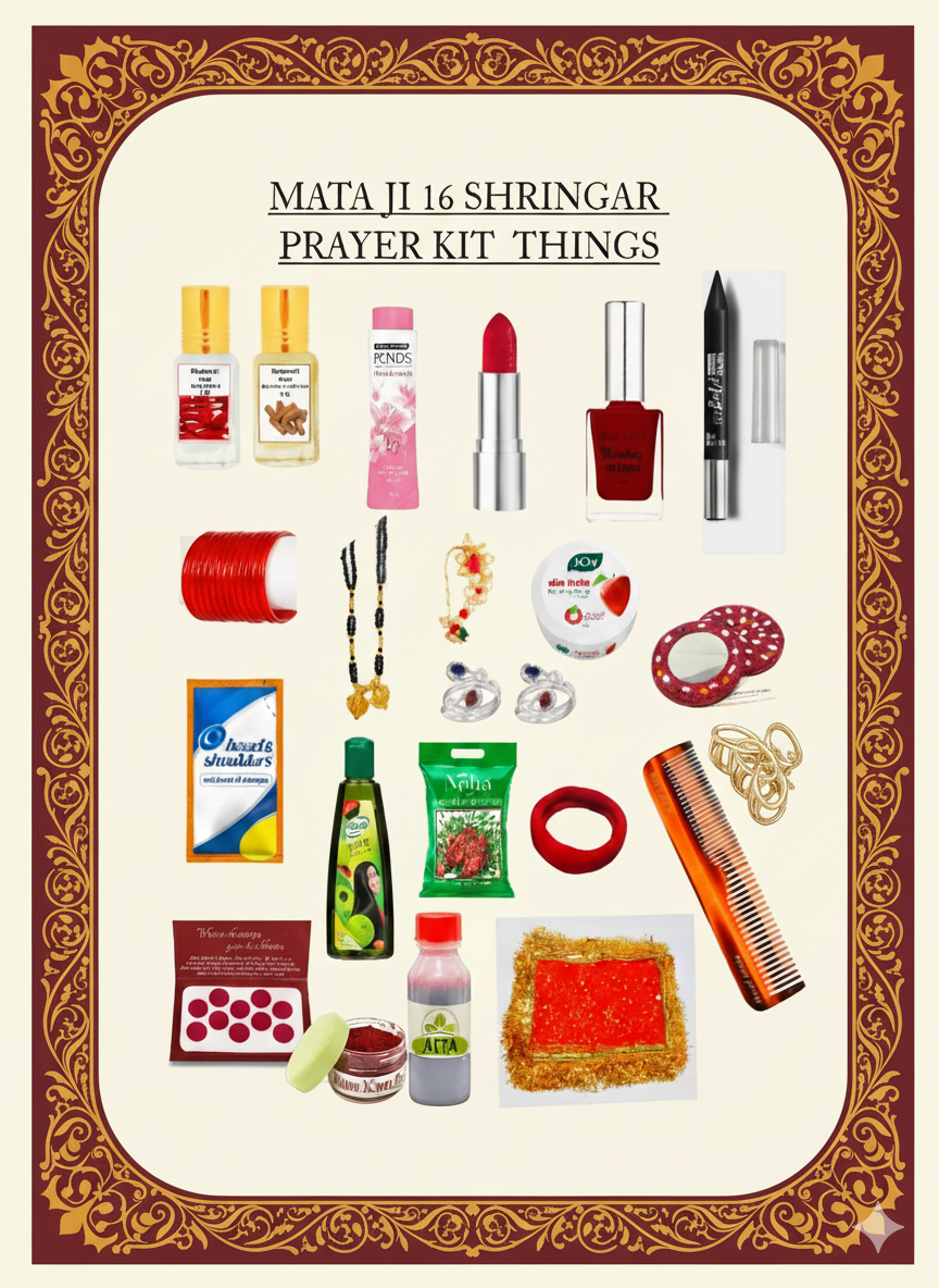 Solah Shringar – 16 Adornments of Mata Rani